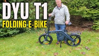 353 A Brompton Bike UPDATED   DYU T1 Electric Folding Commuter Bicycle [upl. by Euqininod]