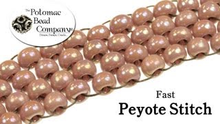 Fast Peyote Stitch Instructions [upl. by Elegna312]