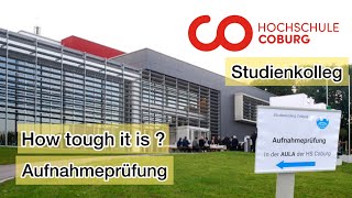 Aufnahmeprüfung of Coburg University  Studienkolleg  Germany [upl. by Emlin]