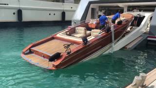 Onboard a Superyacht Recovering Tenders James Bond style [upl. by Idola424]