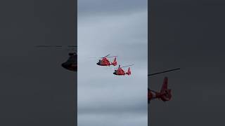 Coast Guard helicopter formation flight at SF Fleet Week 2024 shorts aviation [upl. by Zulch27]