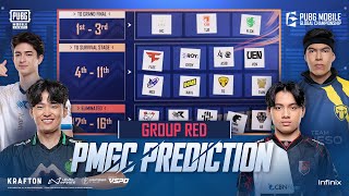 Group Red Prediction  2024 PUBG MOBILE GLOBAL CHAMPIONSHIP [upl. by Leesa]