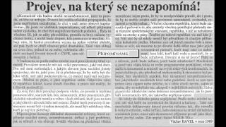 Václav Havel  Velká sametová lež Projev na který se nezapomíná 1989 [upl. by O'Malley573]