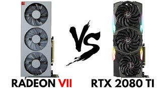 Radeon 7 vs RTX 2080 TI  RTX 2080 TI vs Radeon 7  Radeon VII vs RTX 2080 TI  Comparison  HTech [upl. by Nwahsear]