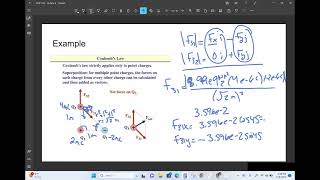 Lecture 9 2 Net Coulombs Force using Unit Vector Addition 1 [upl. by Soracco]