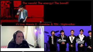 Its Live Monsta X  Gambler amp TEN  Nightwalker Reaction  The Energy here was insane [upl. by Adnohsek763]