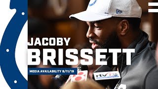 Jacoby Brissett Impressed With Offensive Play Across The Board [upl. by Ahusoj]