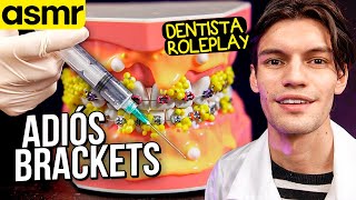 asmr limpieza de dientes retiro tus brackets  ASMR Español [upl. by Gastineau833]