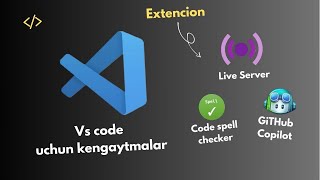 Vscode uchun kengaytmalarni o’rnatish [upl. by Lewin104]