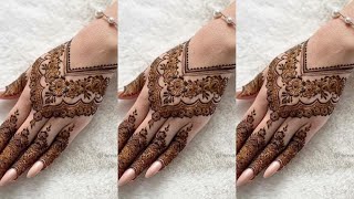 Very Easy Wedding mehedi dijain  Bridal cone design  Simple mehndi  style mehndi design 2024 [upl. by Asaph]