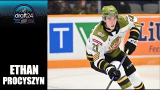 2024 NHL Draft  Ethan Procyszyn  2324 Highlights [upl. by Ecallaw]