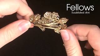 A Diamond En Tremblant Floral Brooch [upl. by Anirrak]