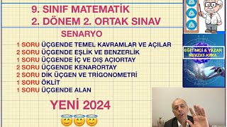 9 SINIF MATEMATİK  2 DÖNEM 2 ORTAK SINAV  İYİ ÖĞRENMENİN EN İYİ YOLU İYİ DİNLEMEKTİR [upl. by Barbara]