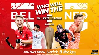 FIH Hockey Pro League 202223 Belgium vs Netherlands  Mens Title Decider Promo [upl. by Cirdes]