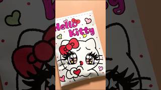 Hello Kitty MAKEOVER asmr papercraft diy satisfying art [upl. by Hammerskjold]