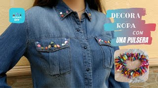 💙 IDEAS DIY para CUSTOMIZAR ROPA  Moment DIYdiyropadiycosturafacildenimshirtdiycamisa [upl. by Brecher441]