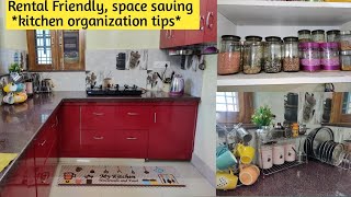 Space Saving Kitchen Organization Tips amp IdeasMy Small Kitchen Organization amp Makeover [upl. by Hpotsirhc]