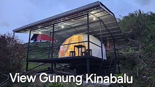 GLAMPING di KUNDASANG  View Gunung Kinabalu  Blue Mountain Lodge Kundasang [upl. by Germin]