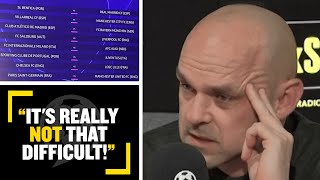 quotITS REALLY NOT THAT DIFFICULTquot👎 Simon Jordan amp Danny Murphy react to the Champions League redraw [upl. by Krebs507]