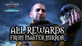 The Witcher 3 Wild Hunt  Hearts of Stone  All rewards from Master Mirror [upl. by Ahseeyt]