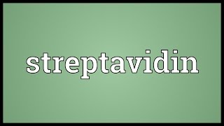 Streptavidin Meaning [upl. by Krum]