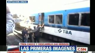 C5N  TRAGEDIA EN EL TREN SARMIENTO EN ONCE EL ACCIDENTE EN PRIMERA PERSONA [upl. by Leipzig]