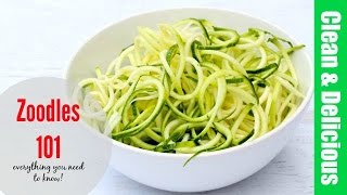 HOW TO COOK ZUCCHINI NOODLES  everything you need to know about zoodles [upl. by Olds]