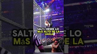 Este luchador saltó desde lo más alto de la jaula wwe wrestling shanemcmahon wrestlemania [upl. by Chem303]