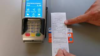 Fallweise Umstellung von girocard auf Maestro oder VPay  Verifone VX680 [upl. by Johen283]