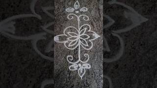 Simple rangoli side borders food rangoli easy viralshorts trending [upl. by Noellyn]