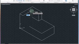 AutoCAD Classwork  Isometric Drawing 1 [upl. by Yenruogis]