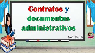 Contratos y documentos administrativos [upl. by Avid]