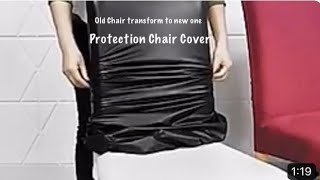 Protection Cover for Dining Room Chair  Old Chairs Transform To New One  One time Investment [upl. by Bury8]