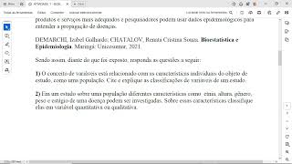 2 Em um estudo sobre uma população diferentes características como etnia altura gênero peso e e [upl. by Jaan]