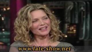 Michelle Pfeiffer Cuts Al Pacino  David Letterman  6162009 [upl. by Salomon]