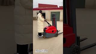 Electric forklift Electric forklift loading and unloading use for different work shorts subscribe [upl. by Auqkinahs]