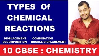 Chemical Reactions and Equations 10 CBSE  Types Of Chemical Reactions [upl. by Oreste636]