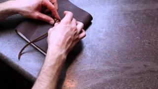 Tying Our Knot  Leather Journals by Trekker Leather Co [upl. by Chappie]