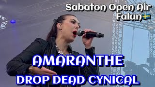 Amaranthe  Drop Dead Cynical Sabaton Open Air Falun🇸🇪 August 6 2022 LIVE HDR 4K [upl. by Waldner]