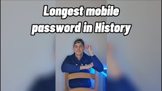 Longest password i ever seen in History shorts password [upl. by Benedick]