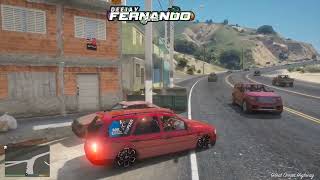 PASSEI COM A PARATI REBAIXADA NA FAVELA TOCANDO MEU MEGA FUNK NO GTA 5 MODS🔥🚀 [upl. by Elohcan357]