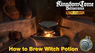 Kingdom Come Deliverance  How to Brew Witch Potion [upl. by Darrin]