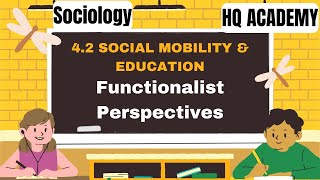 3 Social Mobility Education  Functionalist perspective  Cambridge A LevelSociology 9699 [upl. by Jerri]