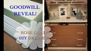 DIY Dresser Makeover  Goodwill Reveal  Custom Display Tray [upl. by Raymund816]