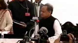 Gehlot swornin as Rajasthan CM [upl. by Assenat]