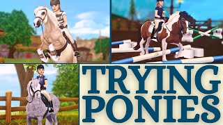 Trying Ponies Shopping for a Jumper Pony II Star Stable Realistic Roleplay [upl. by Leo]