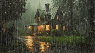 HEAVY RAIN on Tin Roof to Sleep  Rain Sounds for Sleeping  for Insomnia Study Relaxing [upl. by Nahtaj]