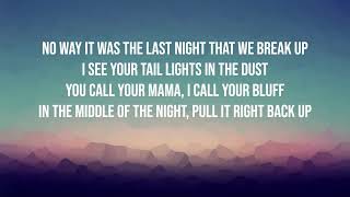 Last Night  Morgan Wallen Lyrics [upl. by Lough]