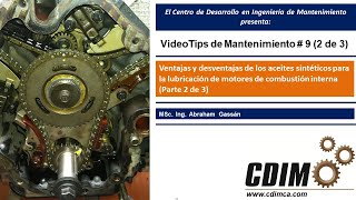 Ventajas y desventajas de aceites sintéticos en lubricación de motores de combustión Parte 2 de 3 [upl. by Clement]