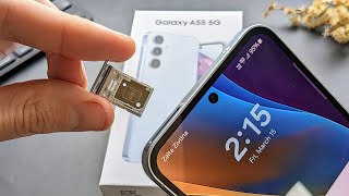 How to Insert SIM amp Memory Card in Samsung Galaxy A55 5G  Dual SIM  Expand Storage [upl. by Enatan]